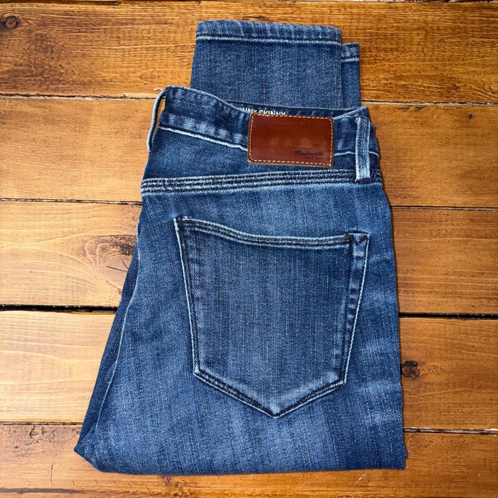 Madewell Skinny Skinny High Riser Jeans Womens 26 Blue Denim Stretch Modern Chic